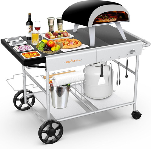 Pizza oven table grill cart - oven,