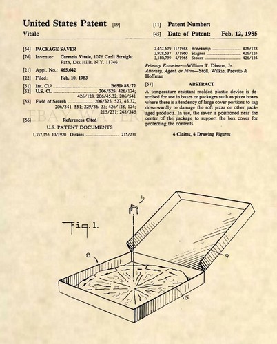 Official pizza patent art - official,